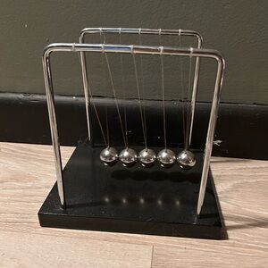 Classic Newton's Cradle Desk Toy | Stress Relief Physics Science Ball Desk Decor
